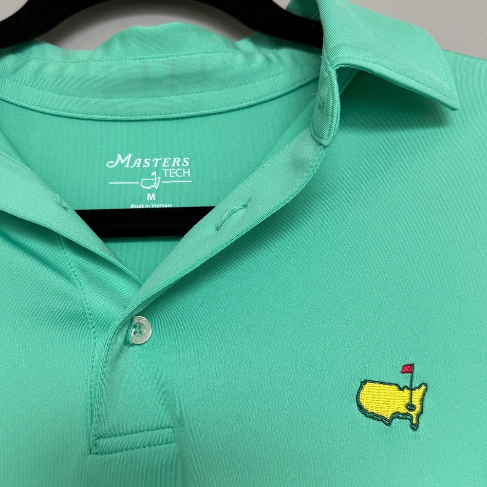 Masters Tech Mint Green Polo Shirt - Medium - Picture 4 of 5